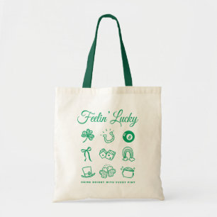 St patricks day Cute Doodle Art Lucky Irish Tygkasse