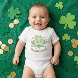 St. Patrick's Day Cute "My Lucky Charm" Clover T Shirt