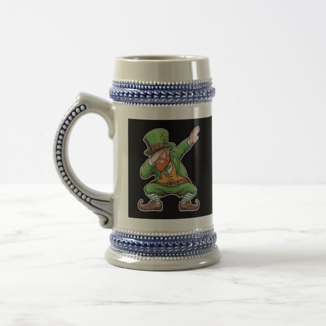 St Patricks Day Dab Dabbing Tomte I Grönt  Sejdel (Vänster)