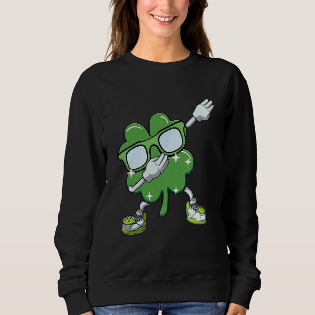 St Patricks Day Dabbing C Boys Girls Dab Dance T Shirt (Framsida)