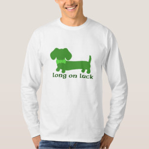 St patrick's day Dachshund Wiener Hund Long på Tur Tee