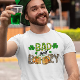 St. Patrick's Day Dålig och berusad björn Rolig T Shirt