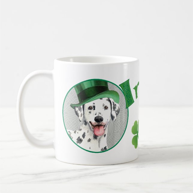 St. Patrick's Day Dalmatian Kaffemugg (Vänster)