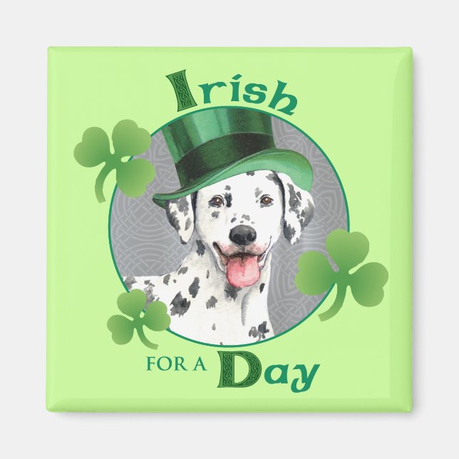 St. Patrick's Day Dalmatian Magnet (Framsidan)