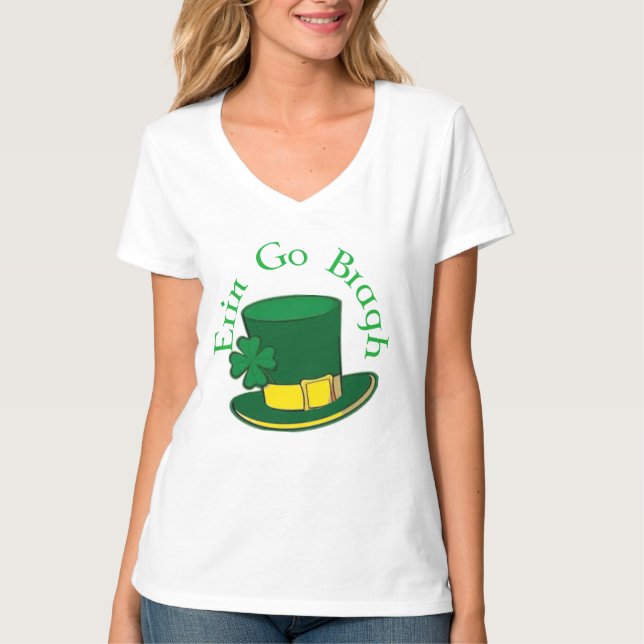 St patrick's day Dam T-Shirt (Framsida)
