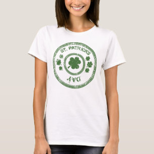 St Patricks Day Dam T-shirt/klöver Tee