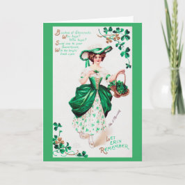 St. Patrick's Day Dam, Vintage Kort