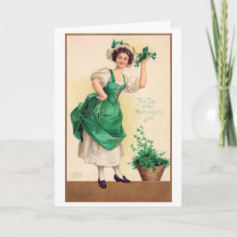 St. Patrick's Day Dam, Vintage Kort