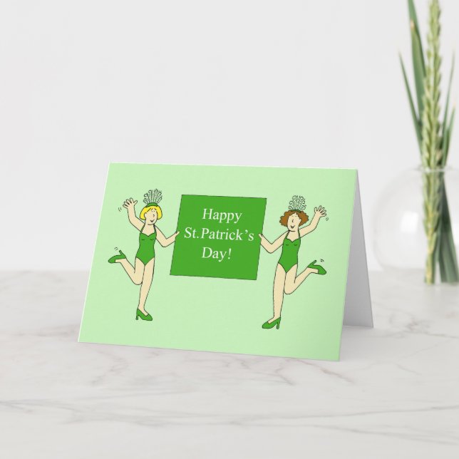 St. Patrick's Day Dancing Dam Kort (Framsida)
