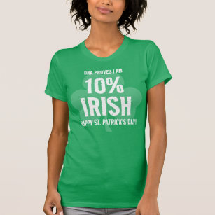 St patrick's day Delvis Irish Anpassade DNA T-S T Shirt