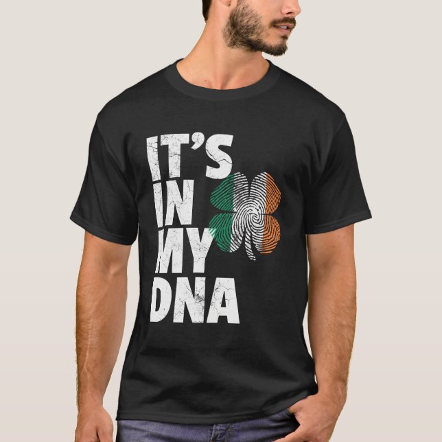 St patrick's day Det är i min Dna Irish Flagga Sha T Shirt (Framsida)