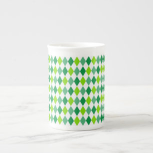 St. Patrick's Day Diamond Shape Mönster-54603 Benporslin Mugg