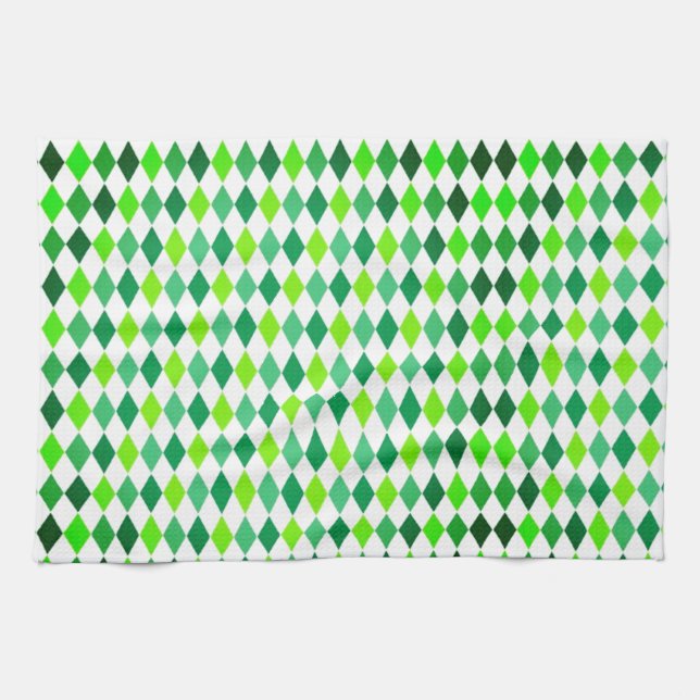 St. Patrick's Day Diamond Shape Mönster-54603 Kökshandduk (Horisontell)
