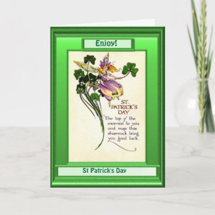 St patrick's day dikt kort