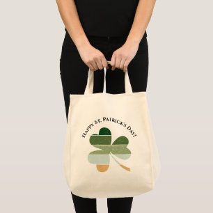 St. Patrick's Day Distress Lucky Irish Shamrock Tygkasse