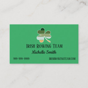St. Patrick's Day Distress Lucky Irish Shamrock Visitkort