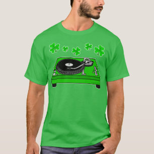 St patricks day DJ Music Producer Irish Musician T Shirt