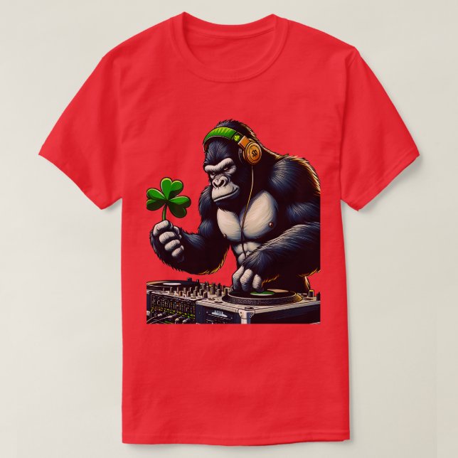 St patricks day DJ Saint Paddys Irish T Shirt (Design framsida)