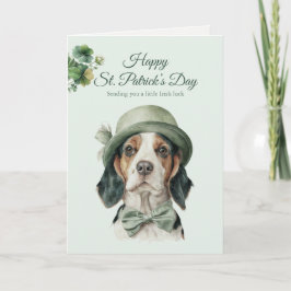 St. Patrick's Day Dog Greeting Card – Irish Luck Helgkort