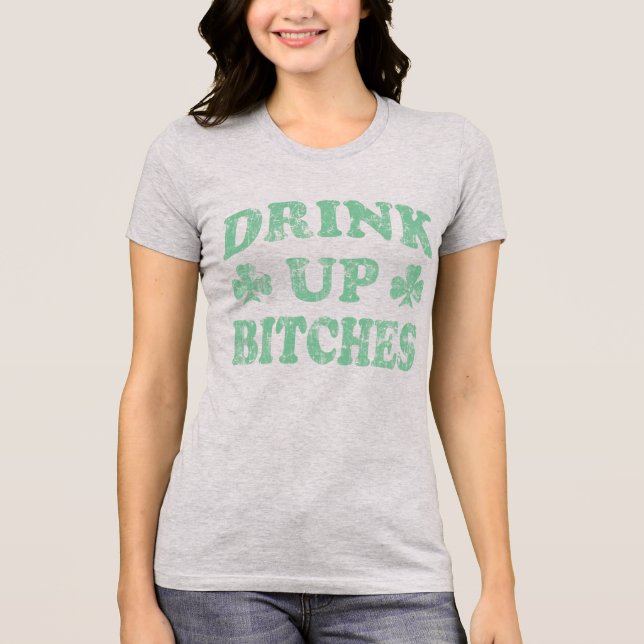 St patrick's day dra uppåt tee shirt (Framsida)