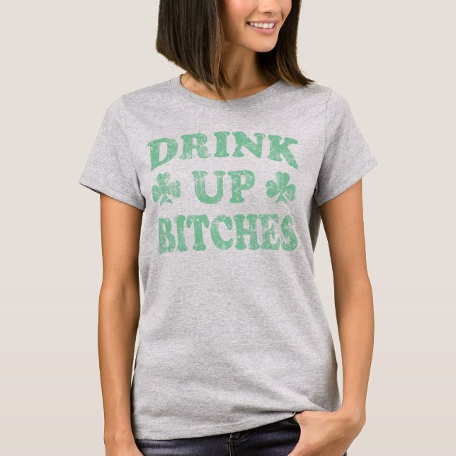St patrick's day dra uppåt tee shirt (Framsida)