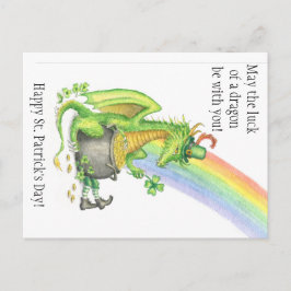 St. Patrick's Day Dragon-vykort Vykort