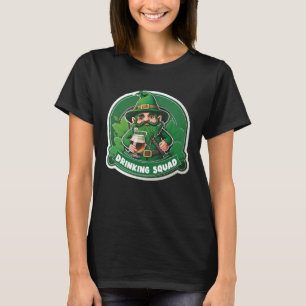 St patricks day Drinking Squad Leprechaun Irish Be T Shirt