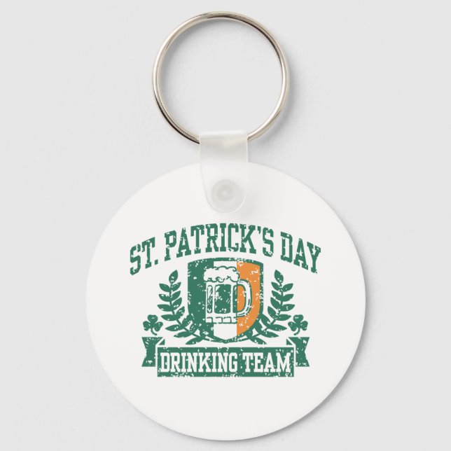 St. Patrick's Day Drinking Team Nyckelring (Framsida)