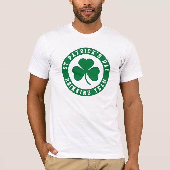 St patrick's day Drinking Team Tee (Framsida)