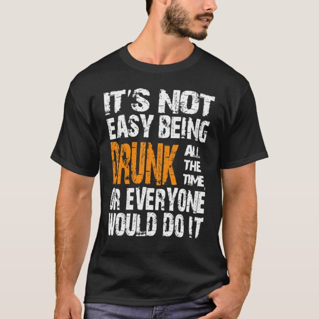 St patrick's day Drunk Lucky Bartender hela tiden  T Shirt (Framsida)