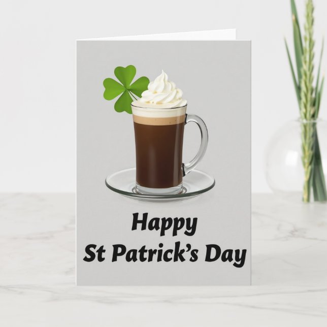 St Patricks Day Dryckeskort Kort (Framsida)
