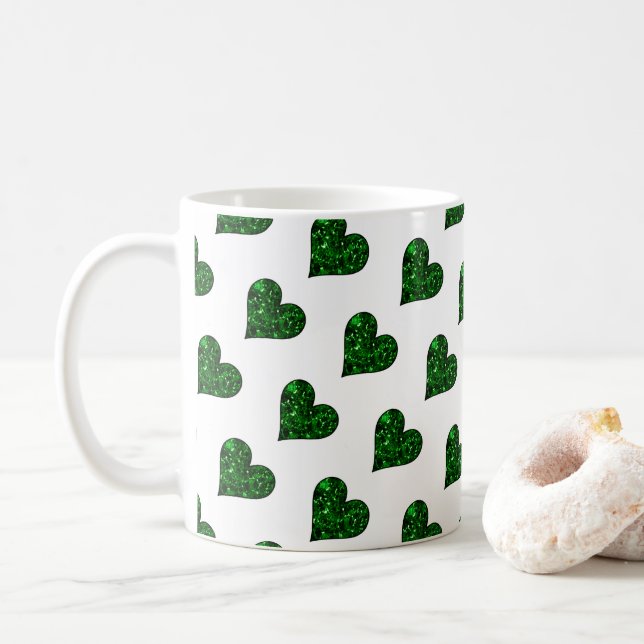 St. Patrick's Day Emerald Heart Mugg (Med munk)