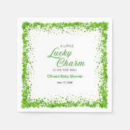 St Patricks Day En liten lyckosam charm Baby Showe Pappersservett