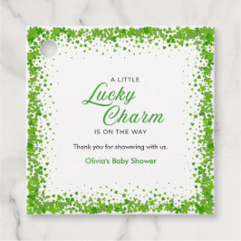 St Patricks Day En liten lyckosam jätte Baby Showe Gåvor Etiketter