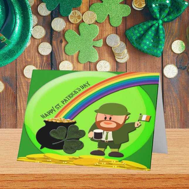 St. Patrick's Day End of Rainbow Kort (St. Patrick's Day End of Rainbow Card)