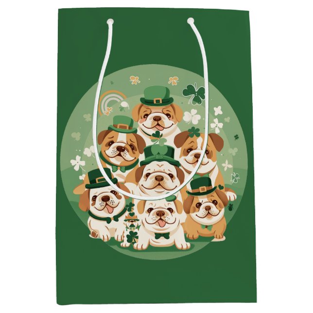 St. Patrick's Day English Bulldog (Framsidan)