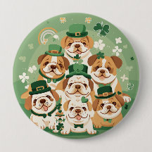 St. Patrick's Day English Bulldog