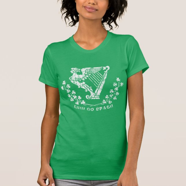 St patricks day Erin går den Bragh t skjortan T Shirt (Framsida)