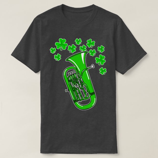 St patricks day Euphonium Teacher Euphoniumist Bra T Shirt (Design framsida)