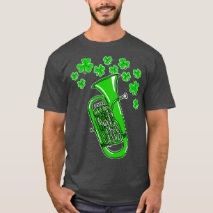 St patricks day Euphonium Teacher Euphoniumist Bra T Shirt