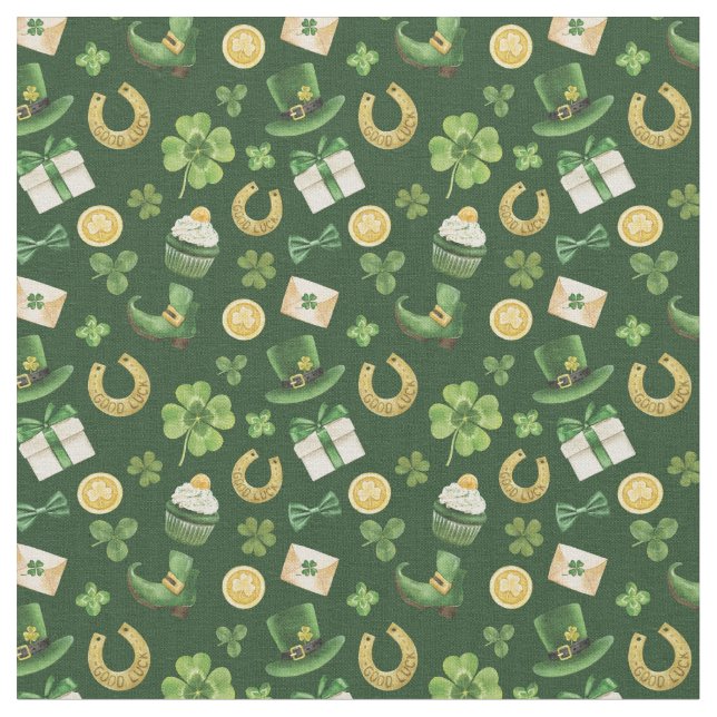 St patricks day Fabric Tyg (Närbild)