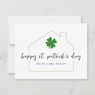 St. Patrick's Day Fastighetsfrämjande Kort