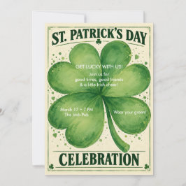 St. Patrick's Day-fest Invitation Inbjudningar