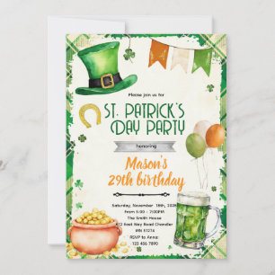 St. Patrick's Day-fest Invitation Inbjudningar