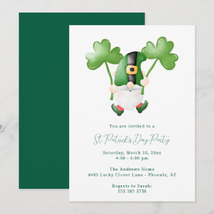 St. Patrick's Day Festinladning Inbjudningar