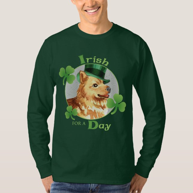 St. Patrick's Day Finlands Spitz T Shirt (Framsida)