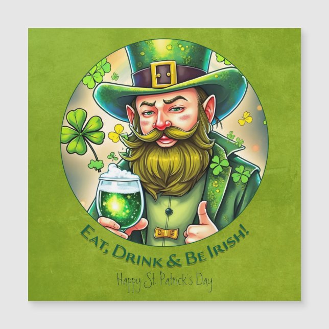 St. Patrick's Day-firande - en skål för Lycka (Framsida)