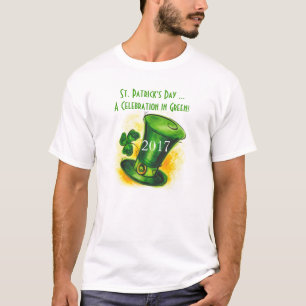 St. Patrick's Day ...Firande i Grönt T-Shirt