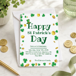 St. Patrick's Day firande inbjudan