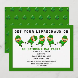 St. Patrick's Day-firande Inbjudningar